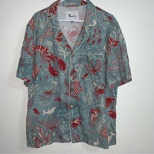 Tombolo mar di gas French blue crab button too XL